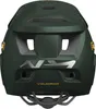 The back view of a green full-face mountain bike helmet for children and teenagers. Produktbild-Vorschau