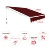 COSTWAY 2,5x2m tenda da sole a bracci pieghevoli tenda da Anteprima dell’immagine prodotto 3