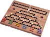 A wooden board game with colorful playing pieces and dice. Náhľad obrázku produktu