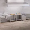 Stół blat roboczy centralny stalowy z półką 80 x 60 cm Podgląd zdjęcia produktu 5