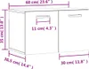vidaXL Wandschrank Weiß 60x36,5x35 cm Holzwerkstoff Produktbild-Vorschau 8