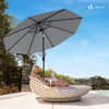 VOUNOT® Sonnenschirm für Balkon, 270 cm, Knickbarer Produktbild-Vorschau 5
