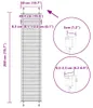 vidaXL Plisovaná roleta krémová 50x200 cm šířka látky 49,4 Náhled obrázku produktu 7
