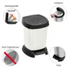Rotho Paso Pedaalemmer 6L Wit Voir les images du produit 4