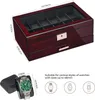 12-Slot Uhrenbox Herren Watch Box Uhrengehäuse Großem Produktbild-Vorschau 5