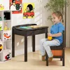 Stolik z krzesełkiem dla dzieci COSTWAY, drewniane biurko z Podgląd zdjęcia produktu 8