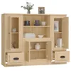 vidaXL Highboards 3 Stk. Sonoma-Eiche Holzwerkstoff Produktbild-Vorschau 5
