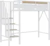 Lit mezzanine métallique Sweiko 90 x 200 cm, encadrement de Voir les images du produit 12