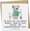 Mr. & Mrs. Panda Grußkarte Garten- und Landschaftsbauer Produktbild-Vorschau 1