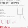 STEIGNER Duschdichtung UK33 90 cm (1 Stk.) Transparent - Produktbild-Vorschau 2