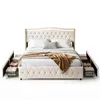 OYAJIA Polsterbett 140x200cm mit LED, Doppelbett mit Produktbild-Vorschau 10