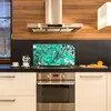Coloray Küchenrückwand 100x50 Spritzschutz aus Glas - grün Produktbild-Vorschau 3