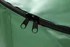 A close-up view of a green fabric with a black zipper. Produktbild-Vorschau