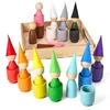 Giocattolo montessoriano in legno "Bambolina con tappo in Anteprima dell’immagine prodotto 1