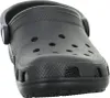 A close-up, front-facing view of a black Crocs Classic Clog. Produktbild-Vorschau