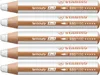 A stack of five identical STABILO woody 3-in-1 pencils, presented in a clean, isolated view against a white background. Anteprima dell’immagine prodotto