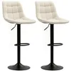 Lot de 2 tabourets de bar HOMCOM, tabourets rembourrés avec Voir les images du produit 1