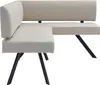 byLIVING Eckbank TORONTO, Bezug in taupe, Gestell in Produktbild-Vorschau 8