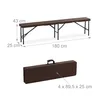 Relaxdays Bierbank 2er Set, klappbar, Kunststoff, Stahl, Produktbild-Vorschau 4