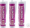 ARLI SET: 3x Silikon 310ml weiß Universal Sanitär Bad Produktbild-Vorschau 1