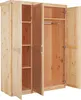 Inter Link Kleiderschrank PELLE Natur Massivholz Produktbild-Vorschau 4