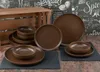 CreaTable, 23659, Uno Braun, Tellerset 12-tlg, Steinzeug Produktbild-Vorschau 2