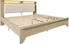 Sweiko Lit double en bois 160×200cm, Tête de lit avec Voir les images du produit 15