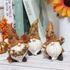 Set van 3 tuinkabouters, herfstdecoratie, kunstharsfiguren, Productafbeelding-voorbeeld 4