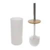 A toilet brush set with a holder and a separate cup, displayed against a white background. Voir les images du produit