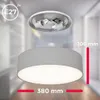 A ceiling light fixture with dimensions indicated, showing both the fixture and its internal wiring. Podgląd zdjęcia produktu