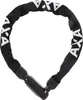 A black bicycle chain lock with white lettering is displayed against a white background. Anteprima dell’immagine prodotto