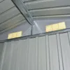 vidaXL Szopa ogrodowa szara metalowa 204 x 132 x 186 cm Podgląd zdjęcia produktu 12