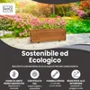 IvoQ Fioriera in legno – 80 x 40 x 32 cm – Legno – Per Anteprima dell’immagine prodotto 3
