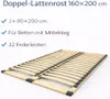 Doppel Federleistenrost 160x200 cm – 2× 80x200, 32 Produktbild-Vorschau 3