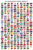 Drapeaux du monde Poster avec les capitales Voir les images du produit 1