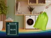 Wäschesack mit Kordelzug, 100 % Polyester, 52x75 cm, grün Produktbild-Vorschau 3