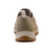 The back view of a single tan Garmont Tikal women's leather shoe against a white background. Voir les images du produit