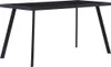 vidaXL Stół do jadalni czarny 140 x 70 x 75 cm szkło Podgląd zdjęcia produktu 7