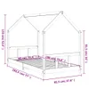 VidaXL 835728, Biały, Drewno, 90 x 190 mm, 1 szt. Podgląd zdjęcia produktu 7