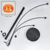 Suio Stehlampe aus Metall in Schwarz/Orange im Produktbild-Vorschau 5