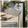 NovaTerra Solardusche 40L schwarz/silber mit Bodenelement Produktbild-Vorschau 2