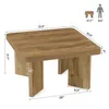 Tribesigns Couchtisch aus Holz 80 cm, im Landhausstil mit Produktbild-Vorschau 2