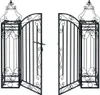 vidaXL Deko Gartentor Schmiedeeisen 122×20,5×100 cm Produktbild-Vorschau 2