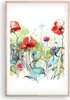 Gerahmtes Poster - Rahmen in heller Eiche - Blumen Wiese Produktbild-Vorschau 1