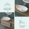 doporro Lavabo vasque à poser blanc mat 60cm lave main Voir les images du produit 5