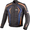 GMS Pace Motorrad Textiljacke Farbe: Schwarz/Blau/Orange, Produktbild-Vorschau 2