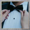 Schwarze verstellbare elegante klassische Fliege für Männer Produktbild-Vorschau 7