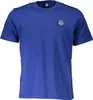 Kurzarmp-T-Shirt Herren Blau mit Applikation & Produktbild-Vorschau 1