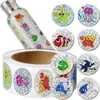 Holografische stickers van zeedieren, op een rol, 500 Productafbeelding-voorbeeld 1