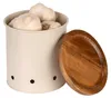 WENKO 2er Set Aufbewahrungsdose Aria Creme Dunkelbraun Produktbild-Vorschau 3